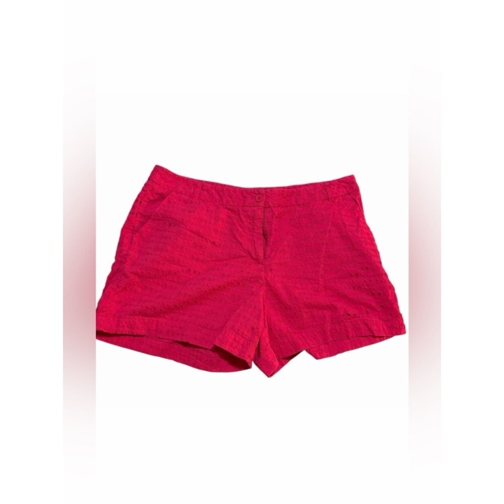 Madison Vibrant Pink Eyelet Shorts – Women’s Size 14